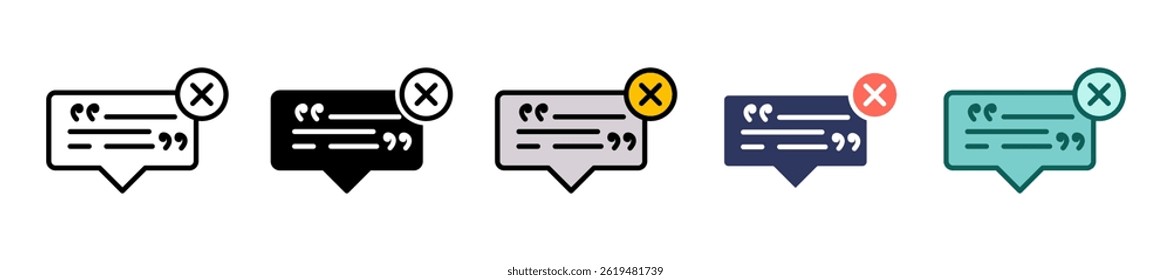Phrases Icon multiple Vector Illustration