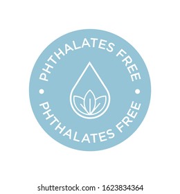 Phthalate Free Icon Round Isolated Symbol Stock Vector (Royalty Free ...