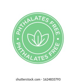 Phthalate Free Icon Round Isolated Symbol Stock Vector (Royalty Free ...