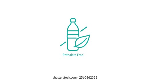 Phthalate Free Icon – Safe and Non-Toxic Vector Symbol