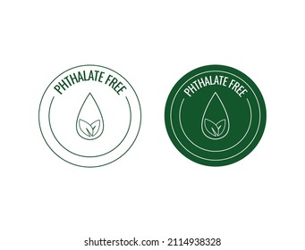 Phthalate free icon vector illustration