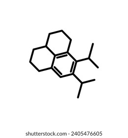 Phthalate free vector line icon illustration