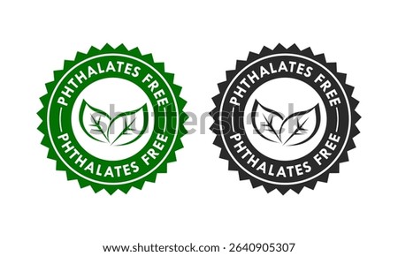 Phthalates free design logo template illustration