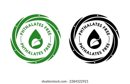 Phthalates free logo template illustration. Suitable for package product