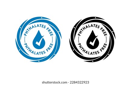 Phthalates free logo template illustration. Suitable for package product