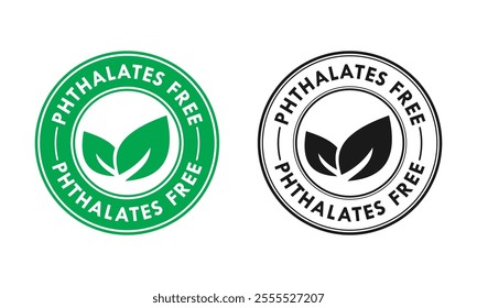 Phthalates free logo template illustration. Suitable for package product