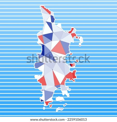 Phuket vector illustration. Phuket design on gradient stripes background. Technology, internet, network, telecommunication concept. Superb vector illustration.