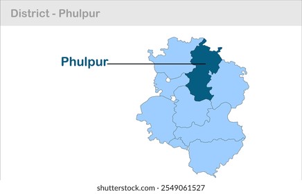 Mapa do sub-distrito de Phulpur, Distrito de Allahabad, Estado de Uttar Pradesh, República da Índia, Governo de Uttar Pradesh, Território indiano, Índia Oriental, política, aldeia, turismo