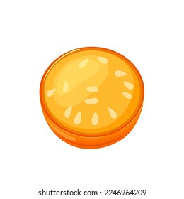 physalis berry cut cartoon. fruit food, healthy diet, nature plant, natural organic, sweet tasty, dessert exotic, raw golden physalis berry vector illustration