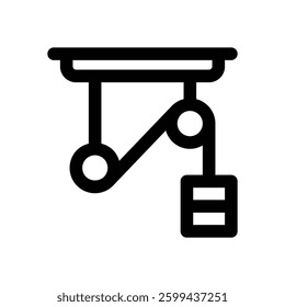 physic line icon. Clean and minimalist vector icon for websites, mobile apps, presentations, and logos. Fully scalable and customizable for any project.