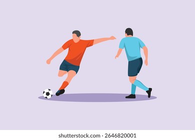 Physical Activity Concept. Colored flat vector illustration isolated