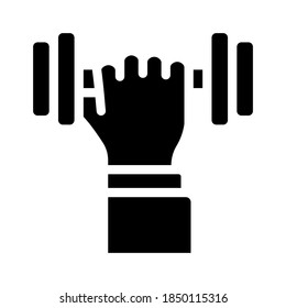 physical activity glyph icon vector. physical activity sign. isolated contour symbol black illustration