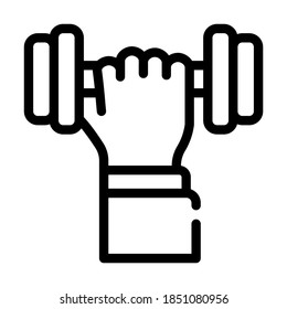 vector de icono de línea de actividad física. signo de actividad física. símbolo de contorno aislado ilustración negra