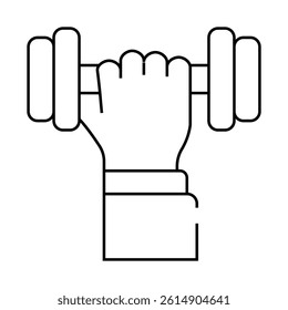 physical activity line icon vector. physical activity sign. isolated contour symbol black illustration