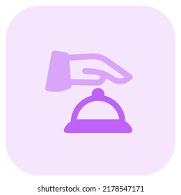 Physical bell and a reception office to call for the services