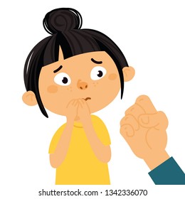 Physical Bullying Concept. Vector Illustration About Child Abuse, Harassment Fat And Body Shaming, Racism At School.