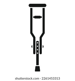Physical crutch icon simple vector. Hospital massage. Doctor therapy