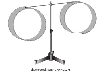 A physical device for studying the Lenz rule, studying the topic - electromagnetic field, induction current.