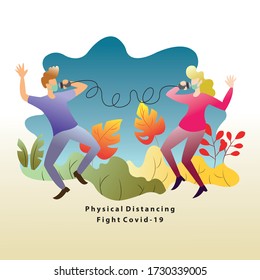 Physical distancing means limiting close contact with others, When outside of your home, practicing social distancing by keeping two meters away from one another to help stop the spread of COVID-19