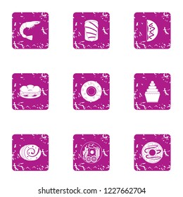 Physical education icons set. Grunge set of 9 physical education vector icons for web isolated on white background