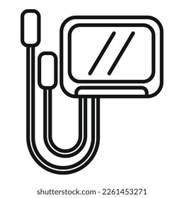Physical equipment icon outline vector. Massage therapy. Rehab patient