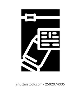 physical evidence crime glyph icon vector. physical evidence crime sign. isolated symbol illustration