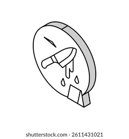 physical evidence crime isometric icon vector. physical evidence crime sign. isolated symbol illustration
