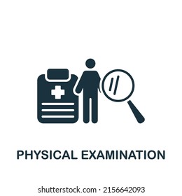 Physical Examination icon. Monochrome simple Health Check icon for templates, web design and infographics