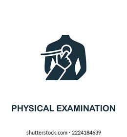 Physical Examination icon. Monochrome simple Healthcare icon for templates, web design and infographics