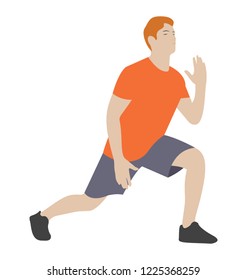 
Physical exercise flat icon design, workout concept 
