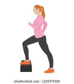 
Physical exercise flat icon design, workout concept 
