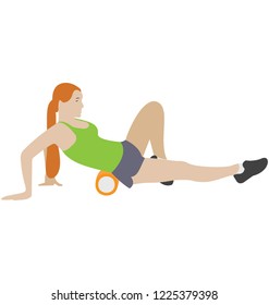 
Physical exercise flat icon design, workout concept 
