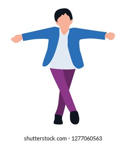 Physical exercise flat icon design
