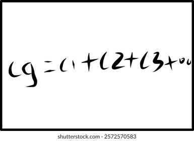 physical formula for combined capacitors, arranged in parallel