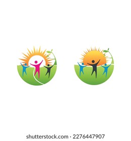 vector de diseño de logotipo de salud física