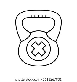 physical inactivity obesity overweight line icon vector. physical inactivity obesity overweight sign. isolated contour symbol black illustration