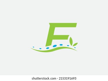 Physical massage therapy and nature spa healthcare logo design vector by the letter F