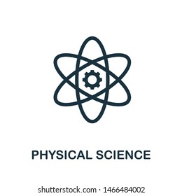 Physical Science Vector Icon Illustration. Creative Sign From Science Icons Collection. Filled Flat Physical Science Icon For Computer And Mobile. Symbol, Logo Vector Graphics.