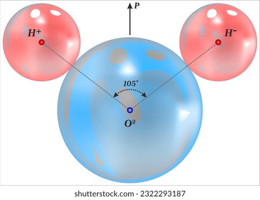 Physical significance of Electric Dipole and dipole moment in the water molecule