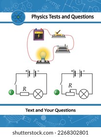 The physical task for studying laws of electricity with simple electrical scheme. Change in current strength. Electric current is proportional to voltage and inversely proportional to resistance.