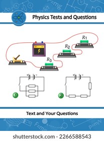 The physical task for studying the topic of Ohm's laws for an electrical circuit. a law stating that electric current is proportional to voltage and inversely proportional to resistance.