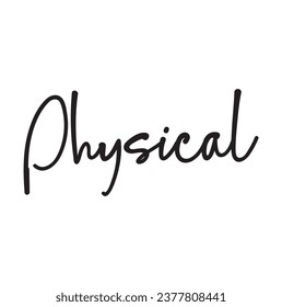 physical text on white background.