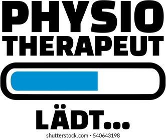 Physical therapist is Loading - german job title