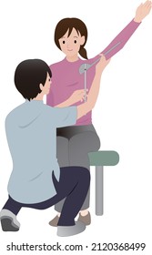 Physical Therapist or Occupational Therapist to measure joint range of motion of the upper extremity and ROM measurement of shoulder abduction.