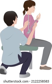 Physical Therapist or Occupational Therapist to measure joint range of motion of the upper extremity and ROM measurement of elbow flexion.