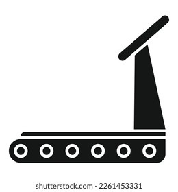 Physical therapist treadmill icon simple vector. Doctor therapy. Clinic care
