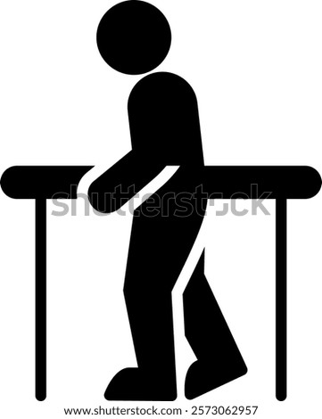 Physical Therapy Icon Glyph Vector Illustration