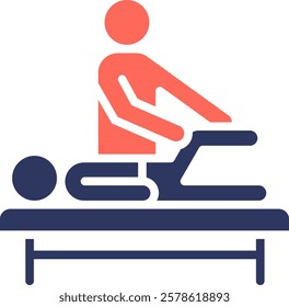 Physical Therapy Icon Mixed Vector Illustration