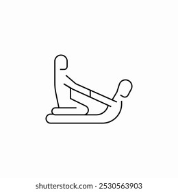 vetor de sinal de ícone de fisioterapia