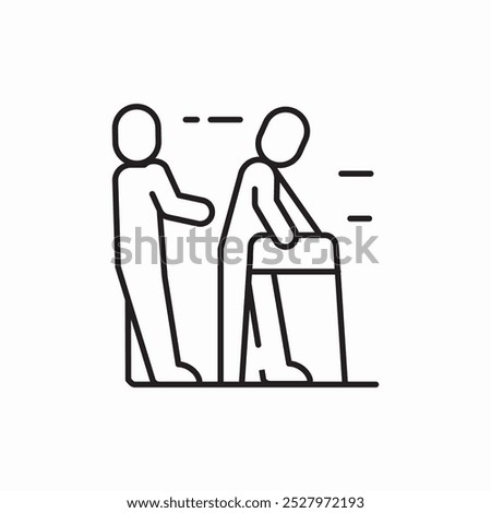 physical therapy icon sign vector